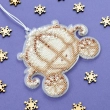 Embroidery kit for a Christmas ornament NA-007 "Night Chariot"