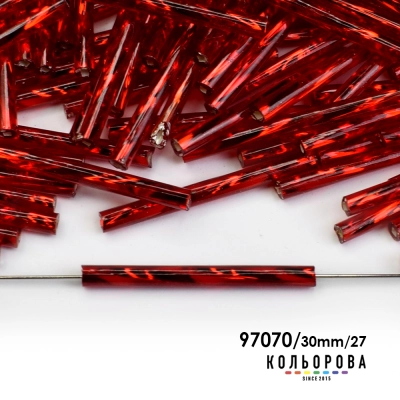 Preciosa Glass Bugle Beads 35127/97070/30mm