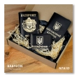 Set of covers: military ID, UBD certificate and passport