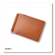Terracotta Basic Leather Money and Card Clip