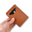 Terracotta Basic Leather Money and Card Clip