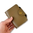 Базовая кожаная визитница хаки