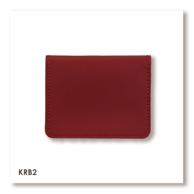 Красный базовый кожаный картхолдер