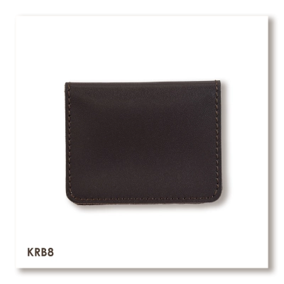 Темно-коричневый базовый кожаный картхолдер