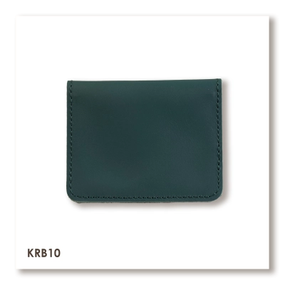 Green Basic Leather Cardholder