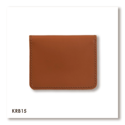 Терракотовый базовый кожаный картхолдер