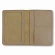 Beige Basic Leather Document Holder