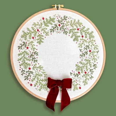 Набір для вишивання GL-5  «Святковий вінок»  Ø230 мм
