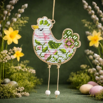 Набор для вышивки Пасхальной игрушки D-11 «Курочка-Веснянка»