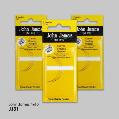 Набір вигнутих голок для бісеру John James №10 (2шт) JJ31