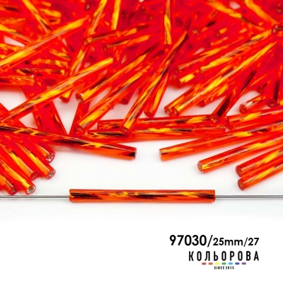Стеклярус Preciosa 35127/97030/25mm