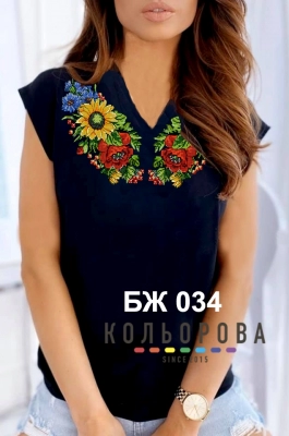 Блузка жіноча без рукавів БЖ-034