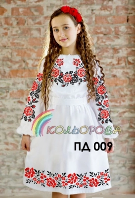 Плаття дитяче з рукавами (5-10 років) ПД-009