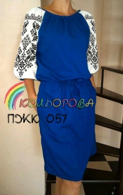 Плаття жіноче комбіноване ПЖК-057