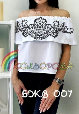 Блузка жіноча з воланом БЖВ-007