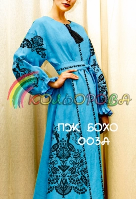 Плаття жіноче з рукавами БОХО-003A