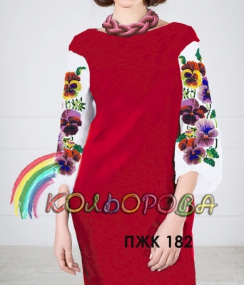 Платье женское комбинированное ПЖК-182