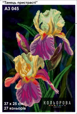 Embroidery Template A3 Format 045 "Dance of Passion"