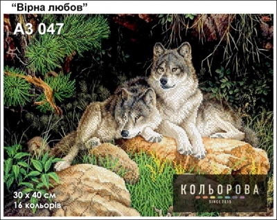 Картина для вишивки формату A3 047 "Вірна любов"