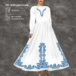 Women's Dress with Sleeves PZh-214A (Long, Flared)