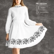 Women's Dress with Sleeves PJ-219 (Flared)