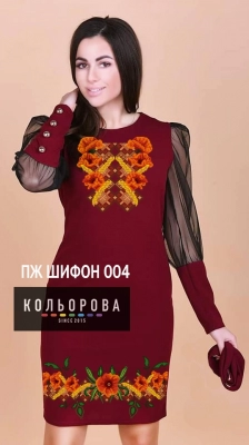 Платье женское с шифоновыми рукавами ПЖ шифон-004