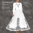 Women's dress with sleeves PZh-214 (long, flared)