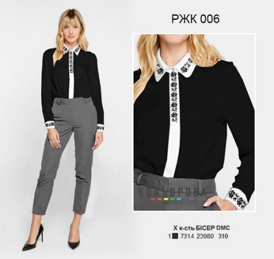 Рубашка женская комбинированая РЖК-006