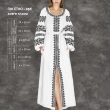 Women's Dress PJ Ethno-036 (long, flared)